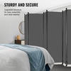 image:imageVEVOR Room Divider 3 Panel Room Divider Folding Privacy Screen and Portable Partition Divider for Room Separation Freestanding Room Partitions for Office Bedroom BlackGrey