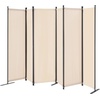 image:imageVEVOR Room Divider 3 Panel Room Divider Folding Privacy Screen and Portable Partition Divider for Room Separation Freestanding Room Partitions for Office Bedroom BlackBeige