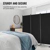 image:imageVEVOR Room Divider 3 Panel Room Divider Folding Privacy Screen and Portable Partition Divider for Room Separation Freestanding Room Partitions for Office Bedroom BlackBlack