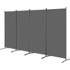 image:imageVEVOR Room Divider 3 Panel Room Divider Folding Privacy Screen and Portable Partition Divider for Room Separation Freestanding Room Partitions for Office Bedroom BlackGrey
