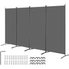 image:imageVEVOR Room Divider 3 Panel Room Divider Folding Privacy Screen and Portable Partition Divider for Room Separation Freestanding Room Partitions for Office Bedroom BlackGrey