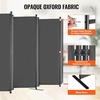 image:imageVEVOR Room Divider 3 Panel Room Divider Folding Privacy Screen and Portable Partition Divider for Room Separation Freestanding Room Partitions for Office Bedroom BlackGrey