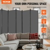 image:imageVEVOR Room Divider 3 Panel Room Divider Folding Privacy Screen and Portable Partition Divider for Room Separation Freestanding Room Partitions for Office Bedroom BlackGrey