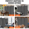 image:imageVEVOR Room Divider 3 Panel Room Divider Folding Privacy Screen and Portable Partition Divider for Room Separation Freestanding Room Partitions for Office Bedroom BlackGrey