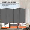 image:imageVEVOR Room Divider 3 Panel Room Divider Folding Privacy Screen and Portable Partition Divider for Room Separation Freestanding Room Partitions for Office Bedroom BlackGrey
