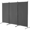 image:imageVEVOR Room Divider 3 Panel Room Divider Folding Privacy Screen and Portable Partition Divider for Room Separation Freestanding Room Partitions for Office Bedroom BlackGrey