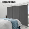 image:imageVEVOR Room Divider 3 Panel Room Divider Folding Privacy Screen and Portable Partition Divider for Room Separation Freestanding Room Partitions for Office Bedroom BlackGrey