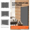 image:imageVEVOR Room Divider 3 Panel Room Divider Folding Privacy Screen and Portable Partition Divider for Room Separation Freestanding Room Partitions for Office Bedroom BlackGrey