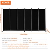 image:imageVEVOR Room Divider 3 Panel Room Divider Folding Privacy Screen and Portable Partition Divider for Room Separation Freestanding Room Partitions for Office Bedroom BlackBlack