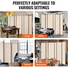 image:imageVEVOR Room Divider 3 Panel Room Divider Folding Privacy Screen and Portable Partition Divider for Room Separation Freestanding Room Partitions for Office Bedroom BlackBeige