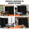 image:imageVEVOR Room Divider 3 Panel Room Divider Folding Privacy Screen and Portable Partition Divider for Room Separation Freestanding Room Partitions for Office Bedroom BlackBlack
