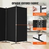 image:imageVEVOR Room Divider 3 Panel Room Divider Folding Privacy Screen and Portable Partition Divider for Room Separation Freestanding Room Partitions for Office Bedroom BlackBlack