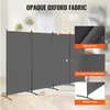 image:imageVEVOR Room Divider 3 Panel Room Divider Folding Privacy Screen and Portable Partition Divider for Room Separation Freestanding Room Partitions for Office Bedroom BlackGrey