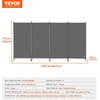 image:imageVEVOR Room Divider 3 Panel Room Divider Folding Privacy Screen and Portable Partition Divider for Room Separation Freestanding Room Partitions for Office Bedroom BlackGrey