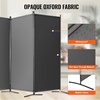 image:imageVEVOR Room Divider 3 Panel Room Divider Folding Privacy Screen and Portable Partition Divider for Room Separation Freestanding Room Partitions for Office Bedroom BlackGrey