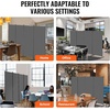 image:imageVEVOR Room Divider 3 Panel Room Divider Folding Privacy Screen and Portable Partition Divider for Room Separation Freestanding Room Partitions for Office Bedroom BlackGrey