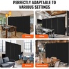 image:imageVEVOR Room Divider 3 Panel Room Divider Folding Privacy Screen and Portable Partition Divider for Room Separation Freestanding Room Partitions for Office Bedroom BlackBlack