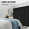image:imageVEVOR Room Divider 3 Panel Room Divider Folding Privacy Screen and Portable Partition Divider for Room Separation Freestanding Room Partitions for Office Bedroom BlackBlack