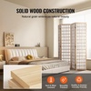 image:imageVEVOR Room Divider 6 Panel Japanese Room Divider Folding Privacy Screen Indoor Portable Partition Dividers and Decoration Screens for Room Separation Home Office Restaurant amp Bedroom BlackNatural
