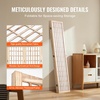image:imageVEVOR Room Divider 6 Panel Japanese Room Divider Folding Privacy Screen Indoor Portable Partition Dividers and Decoration Screens for Room Separation Home Office Restaurant amp Bedroom BlackNatural