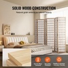 image:imageVEVOR Room Divider 6 Panel Japanese Room Divider Folding Privacy Screen Indoor Portable Partition Dividers and Decoration Screens for Room Separation Home Office Restaurant amp Bedroom BlackNatural