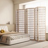 image:imageVEVOR Room Divider 6 Panel Japanese Room Divider Folding Privacy Screen Indoor Portable Partition Dividers and Decoration Screens for Room Separation Home Office Restaurant amp Bedroom BlackNatural