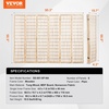 image:imageVEVOR Room Divider 6 Panel Japanese Room Divider Folding Privacy Screen Indoor Portable Partition Dividers and Decoration Screens for Room Separation Home Office Restaurant amp Bedroom BlackNatural