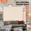 image:imageVEVOR Room Divider Single Panel Room Divider 6FT Privacy Screen Indoor Partition Divider for Room Separation Freestanding Room Divider Panel for Office Bedroom BlackBeige
