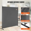 image:imageVEVOR Room Divider Single Panel Room Divider 6FT Privacy Screen Indoor Partition Divider for Room Separation Freestanding Room Divider Panel for Office Bedroom BlackGrey