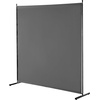 image:imageVEVOR Room Divider Single Panel Room Divider 6FT Privacy Screen Indoor Partition Divider for Room Separation Freestanding Room Divider Panel for Office Bedroom BlackGrey