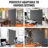 image:imageVEVOR Room Divider Single Panel Room Divider 6FT Privacy Screen Indoor Partition Divider for Room Separation Freestanding Room Divider Panel for Office Bedroom BlackGrey