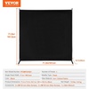 image:imageVEVOR Room Divider Single Panel Room Divider 6FT Privacy Screen Indoor Partition Divider for Room Separation Freestanding Room Divider Panel for Office Bedroom BlackBlack