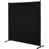 image:imageVEVOR Room Divider Single Panel Room Divider 6FT Privacy Screen Indoor Partition Divider for Room Separation Freestanding Room Divider Panel for Office Bedroom BlackBlack