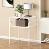 image:imageVEVOR Round Iridescent Side Table Acrylic End Table Clear Rainbow Acrylic Coffee Table for Drink Food Snack Used in Living Room Bedroom and StudyClear