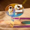image:imageVEVOR Round Iridescent Side Table Acrylic End Table Clear Rainbow Acrylic Coffee Table for Drink Food Snack Used in Living Room Bedroom and StudyRainbow
