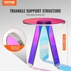 image:imageVEVOR Round Iridescent Side Table Acrylic End Table Clear Rainbow Acrylic Coffee Table for Drink Food Snack Used in Living Room Bedroom and StudyRainbow