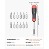 image:imageVEVOR Screwdriver Set 13 in 1 Magnetic Multi Bit Mini Nut Driver Set Phillips Flat Head Torx Square Bits for Men Manual Precision Repair Tool Kit for Sockets Furniture Home Appliances Cars13 in 1  Storage Handle Type