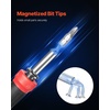 image:imageVEVOR Screwdriver Set 13 in 1 Magnetic Multi Bit Mini Nut Driver Set Phillips Flat Head Torx Square Bits for Men Manual Precision Repair Tool Kit for Sockets Furniture Home Appliances Cars13 in 1  Storage Handle Type
