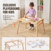 image:imageVEVOR Sensory Table for Toddlers Kids Activity with 3 Foldable Storage Bins amp DoubleSided Board IndoorOutdoor Play Sand and Water Table Wooden Kids Sensory for Drawing StudyingPaper Roll HolderOrdinary