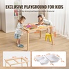 image:imageVEVOR Sensory Table for Toddlers Kids Activity with 3 Foldable Storage Bins amp DoubleSided Board IndoorOutdoor Play Sand and Water Table Wooden Kids Sensory for Drawing StudyingStorage BinsOrdinary
