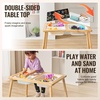 image:imageVEVOR Sensory Table for Toddlers Kids Activity with 3 Foldable Storage Bins amp DoubleSided Board IndoorOutdoor Play Sand and Water Table Wooden Kids Sensory for Drawing StudyingStorage BinsOrdinary