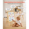 image:imageVEVOR Sensory Table for Toddlers Kids Activity with 3 Foldable Storage Bins amp DoubleSided Board IndoorOutdoor Play Sand and Water Table Wooden Kids Sensory for Drawing StudyingPaper Roll HolderMulti Functional Easel