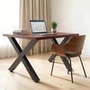 image:imageVEVOR Set of 2 Steel Table Legs 28 Height 31 Wide Dining Table LegsHeavy Duty 31 Square Box Section X Frame Table Legs28x31x31 Inch Black Color Industrial Country Style Metal Dining LegsBlack