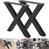 image:imageVEVOR Set of 2 Steel Table Legs 28 Height 31 Wide Dining Table LegsHeavy Duty 31 Square Box Section X Frame Table Legs28x31x31 Inch Black Color Industrial Country Style Metal Dining LegsBlack