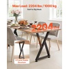 image:imageVEVOR Set of 2 Steel Table Legs 28 Height 31 Wide Dining Table LegsHeavy Duty 31 Square Box Section X Frame Table Legs28x31x31 Inch Black Color Industrial Country Style Metal Dining LegsBlack