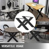 image:imageVEVOR Set of 2 Steel Table Legs 28 Height 31 Wide Dining Table LegsHeavy Duty 31 Square Box Section X Frame Table Legs28x31x31 Inch Black Color Industrial Country Style Metal Dining LegsBlack
