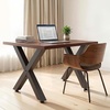 image:imageVEVOR Set of 2 Steel Table Legs 28 Height 31 Wide Dining Table LegsHeavy Duty 31 Square Box Section X Frame Table Legs28x31x31 Inch Black Color Industrial Country Style Metal Dining LegsBlack