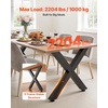 image:imageVEVOR Set of 2 Steel Table Legs 28 Height 31 Wide Dining Table LegsHeavy Duty 31 Square Box Section X Frame Table Legs28x31x31 Inch Black Color Industrial Country Style Metal Dining LegsBlack