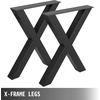 image:imageVEVOR Set of 2 Steel Table Legs 28 Height 31 Wide Dining Table LegsHeavy Duty 31 Square Box Section X Frame Table Legs28x31x31 Inch Black Color Industrial Country Style Metal Dining LegsBlack