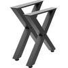 image:imageVEVOR Set of 2 Steel Table Legs 28 Height 31 Wide Dining Table LegsHeavy Duty 31 Square Box Section X Frame Table Legs28x31x31 Inch Black Color Industrial Country Style Metal Dining LegsBlack